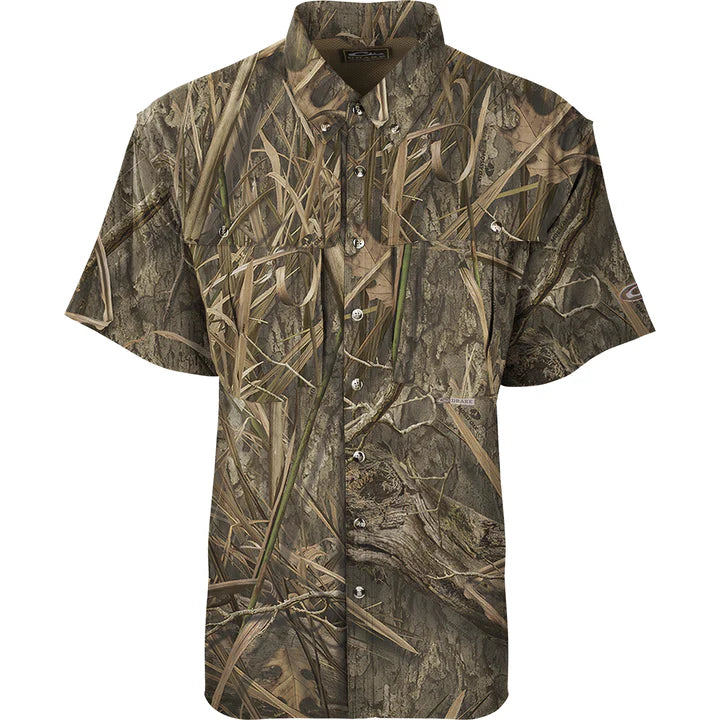 Load image into Gallery viewer, Drake Waterfowl EST Camo Flyweight Wingshooter's Short Sleeve Shirt
