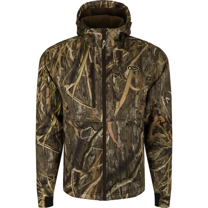 Load image into Gallery viewer, Drake Waterfowl MST Full Zip Hole Shot Hooded Windproof Eqwader Full Zip Jacket
