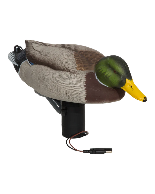 Duck decoy with motor on a white background