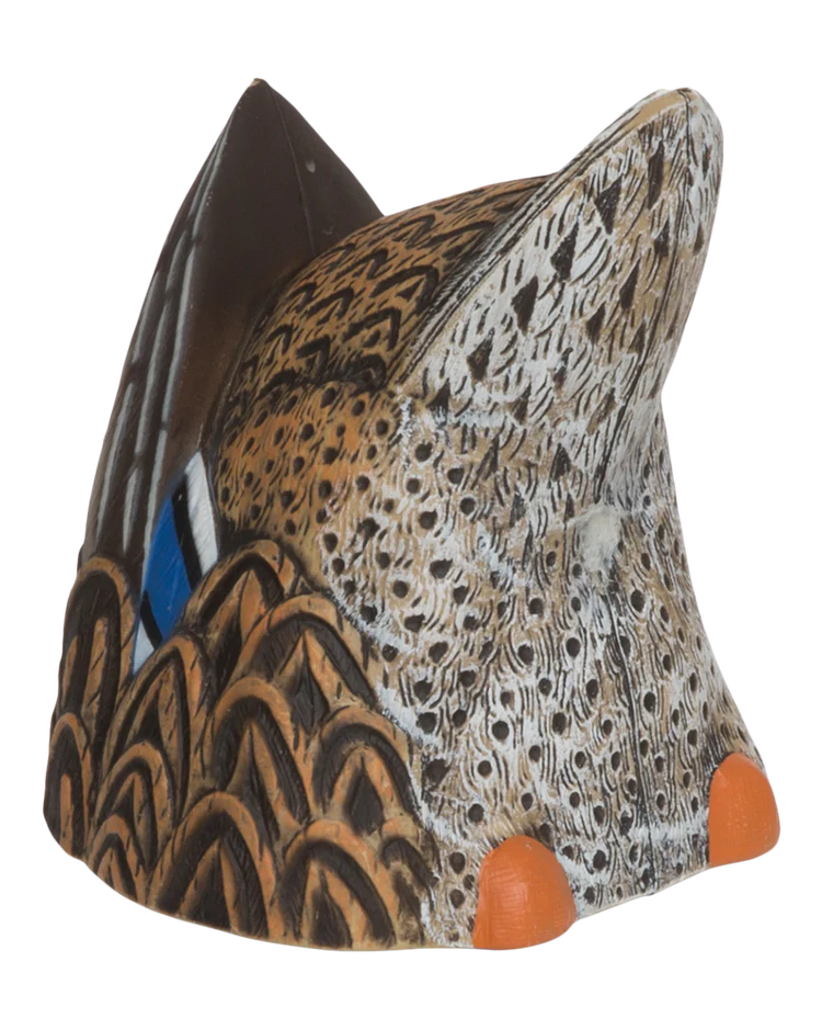Load image into Gallery viewer, Back of a ripple maker decoy duck
