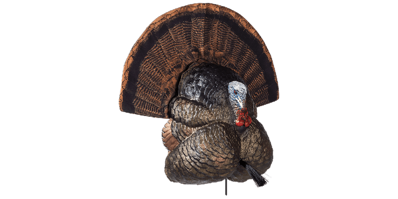 Load image into Gallery viewer, Model of a turkey with a large fan of feathers on a white background
