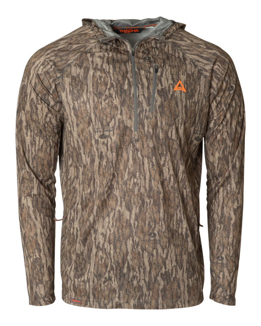 Thacha L-1 1/4 Zip Hooded Pullover - Bottomland