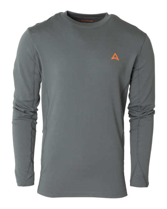 Thacha L-3 Heavy Weight Merino LS Tee - Dark Gray