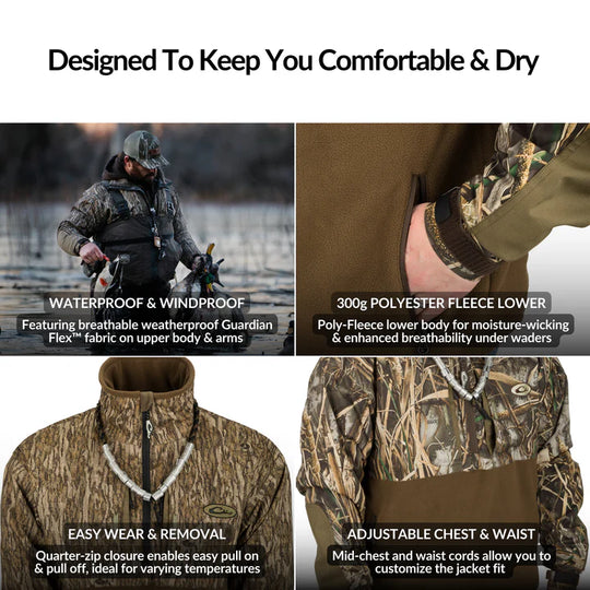 Drake Waterfowl MST Guardian Flex Fleece Eqwader 1/4 Zip Jacket