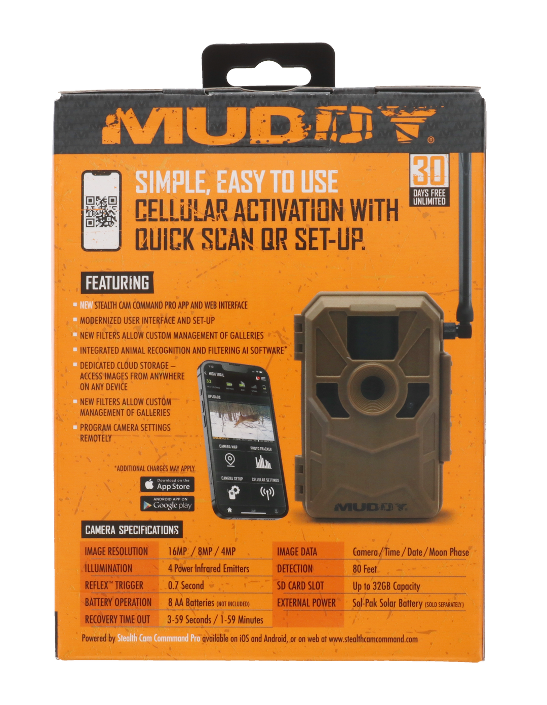 Muddy Manifest 2.0 Cellular Trail Cam