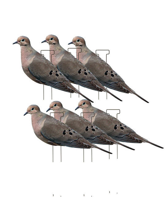 GHG Pro-Grade Silhouette Mourning Dove Decoys