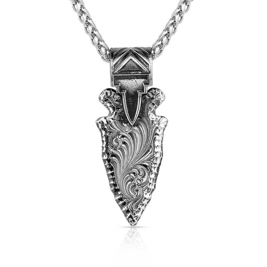 Montana Silversmiths Old West Arrowhead Necklace