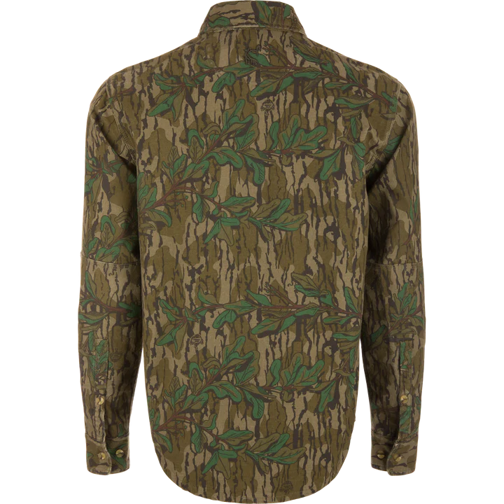 Load image into Gallery viewer, Ol' Tom Men's Throwback 80 Button Down Field Shirt - Greenleaf Camo

