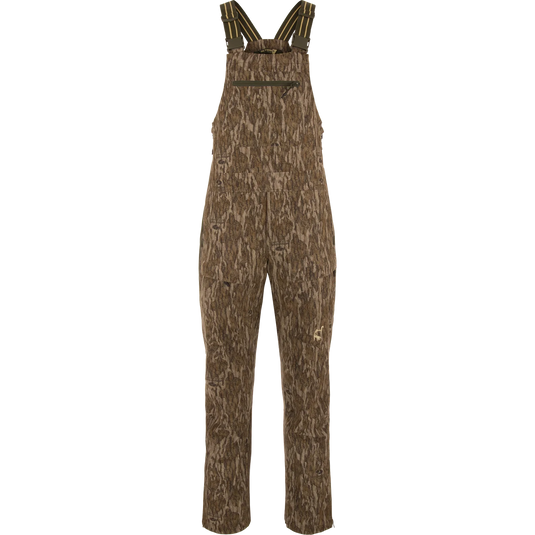 Camouflage hunting bib overalls