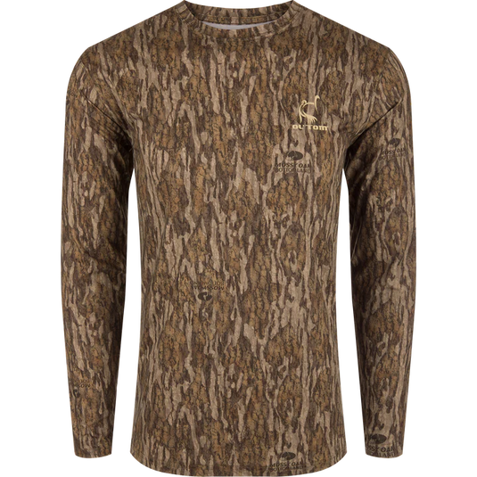Ol' Tom Performance Crew LS Camo Print