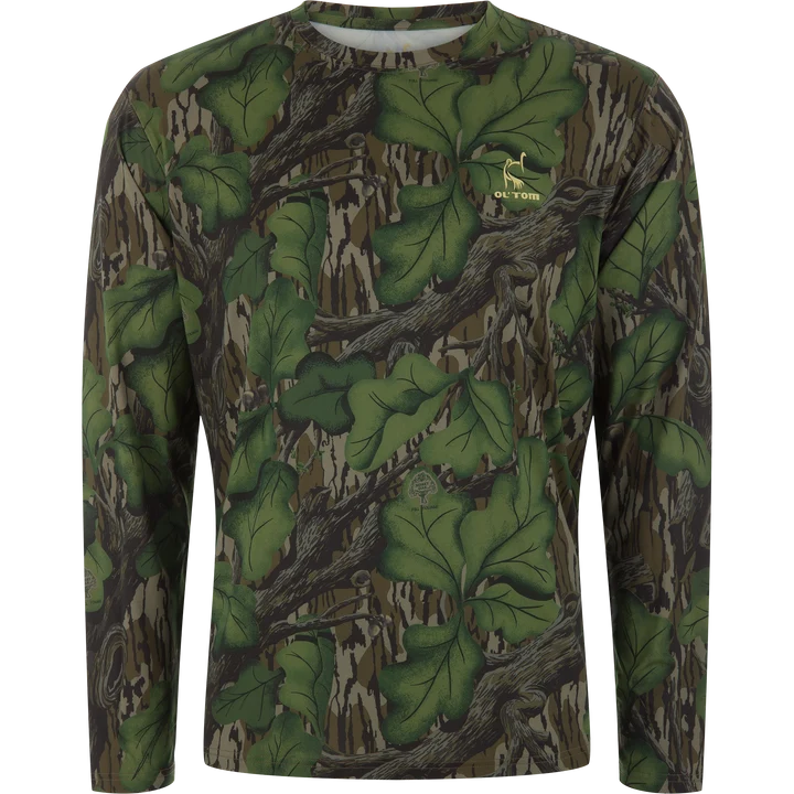 Load image into Gallery viewer, Ol' Tom Performance Crew LS Camo Print
