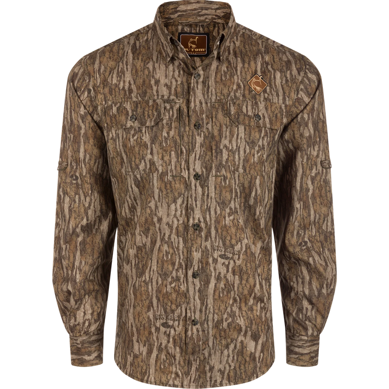 Load image into Gallery viewer, Ol' Tom Men's LS Camo Wingshooter Shirt
