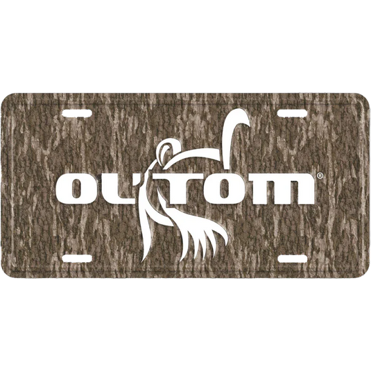 Ol' Tom License Plate - Mossy Oak Bottomland