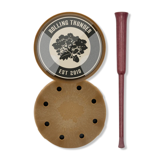 Rolling Thunder Thunderdome Crystal Pot Call w/Purpleheart Striker