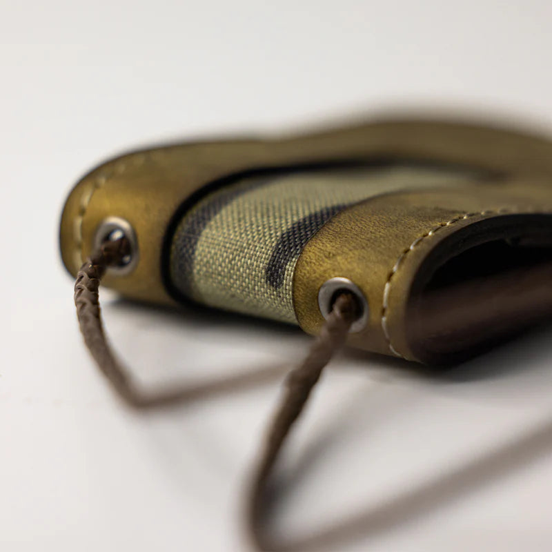 Load image into Gallery viewer, Rolling Thunder Mouth Call Wallet w/ Mossy Oak Bottomland In-lay &amp; Braided Lanyard
