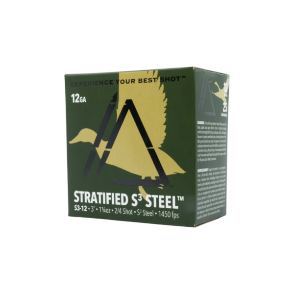 Apex Stratified S3 Steel - 12 gauge - 3" - 1 1/4oz - 1450fps - 25rd Box