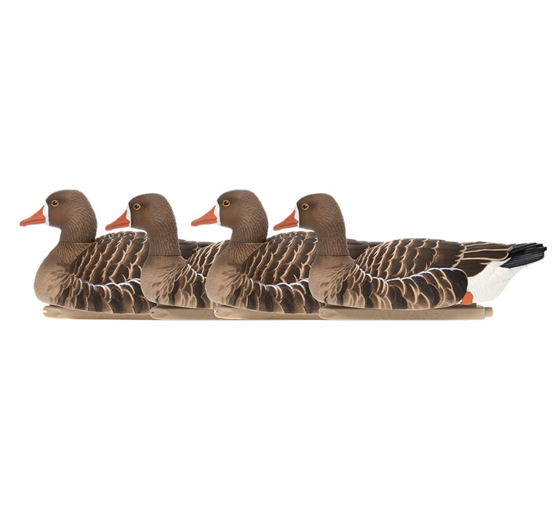 Load image into Gallery viewer, Four goose decoys on a white background
