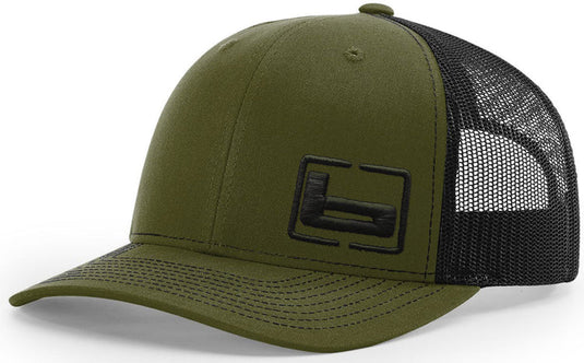 Banded Trucker Cap Side Logo Loden/Black