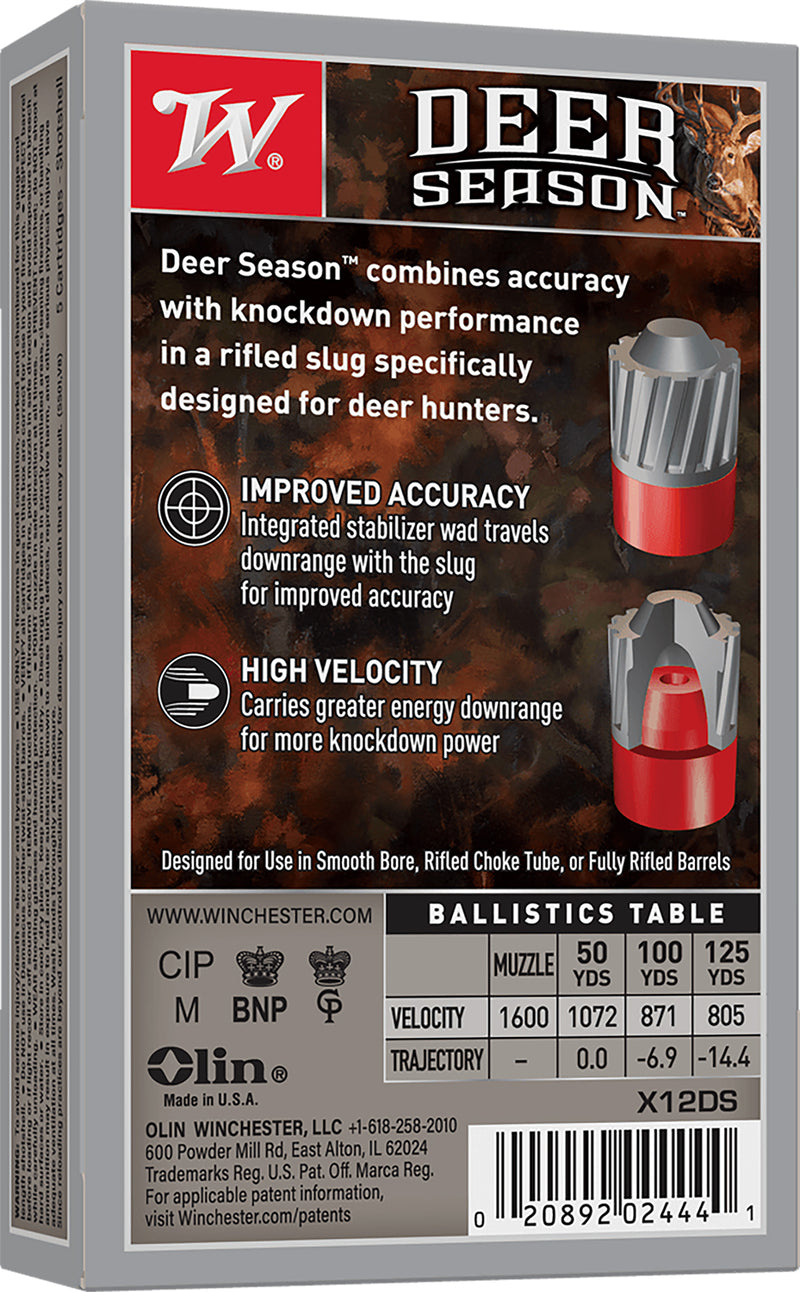 Load image into Gallery viewer, Winchester Deer Season High Velocity 12Gauge 2.75" 1 1/8oz Slug Shot - 5rd Box
