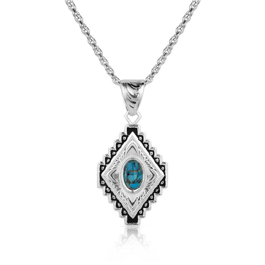 Montana Silversmiths Diamond of the West Turquoise Necklace