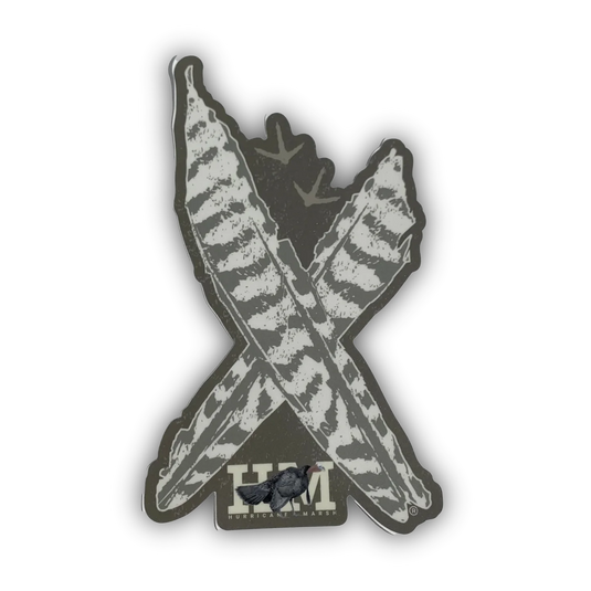 Hurricane Marsh Turkey X Decal - 6" x 3.5"